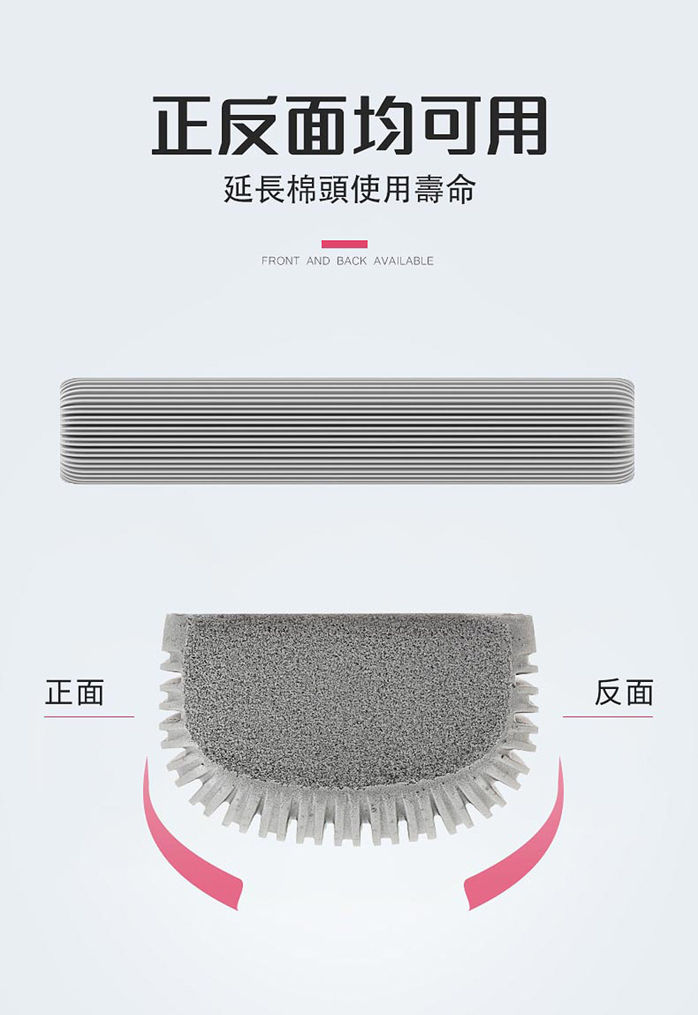 企鵝直立化妝棉拖把1+1免運費優惠套裝 PM16001