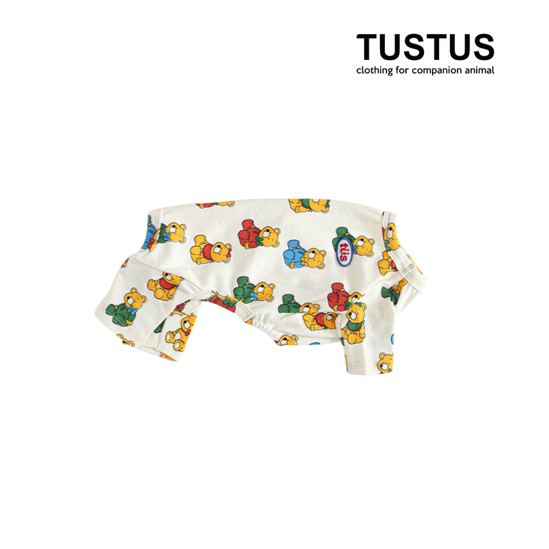 TUSTUS 小熊長袖連身衣