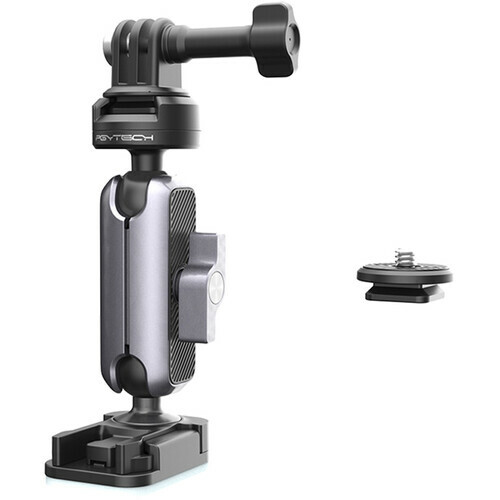 PGYTECH Action Camera Helmet Mount with CapLock Ball-Head Arm