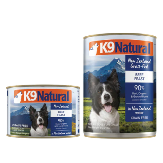 K9 Natural Canned Dog Food Beef Feast．170g/370g