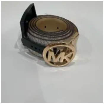 [IMPERFECTION] MK TWIST REVESIBLE BELT,BROWN, 558385-BROWN [FINAL SALE] (SDF1133)