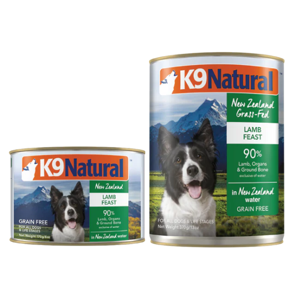 K9 Natural Canned Dog Food Lamb Feast．170g/370g
