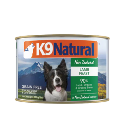 K9 Natural Canned Dog Food Lamb Feast．170g/370g