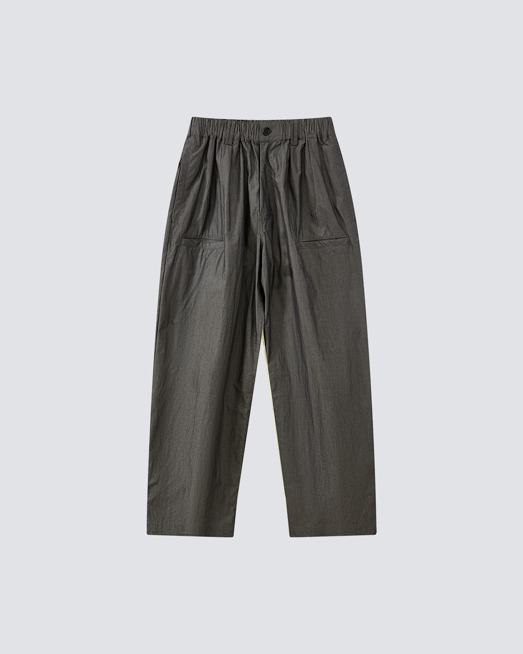 【FUMBLE】Essential Wrinkled Straight Pants｜Black｜Hong Kong Original Design