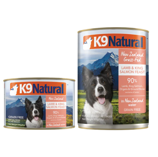 K9 Natural 狗罐頭 羊肉三文魚盛宴．170g/370g