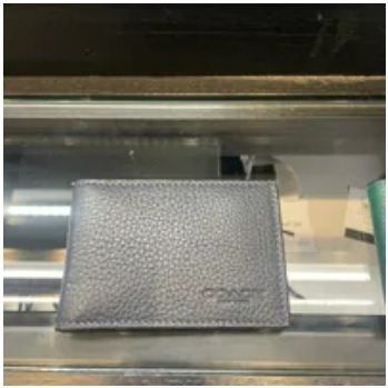 [S] COACH CM167 COMPACT BILLFOLD LTH,MIDNIGHT NAVY, 196395080977 (SCO578)