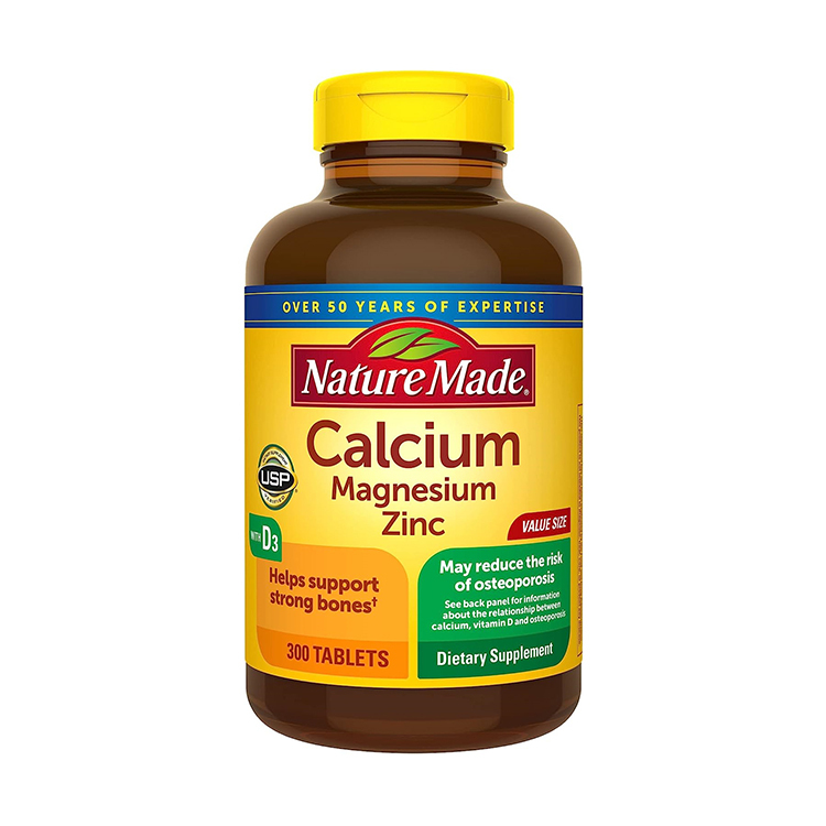 Nature Made, Calcium Magnesium Zinc with D3, 300 Tablets