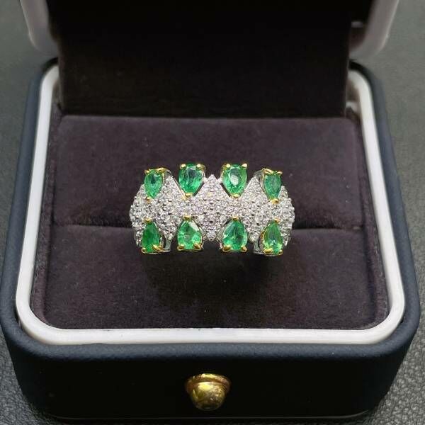 (11.22S)天然哥倫比亞祖母綠 戒指