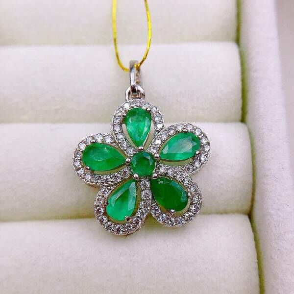 (11.22A)哥倫比亞祖母綠 吊墜