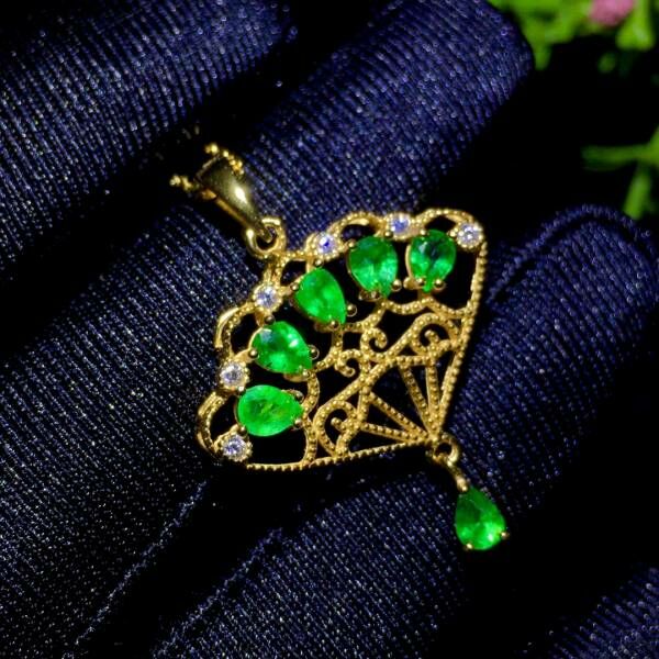 (11.22A)哥倫比亞祖母綠 吊墜