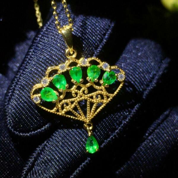 (11.22A)哥倫比亞祖母綠 吊墜