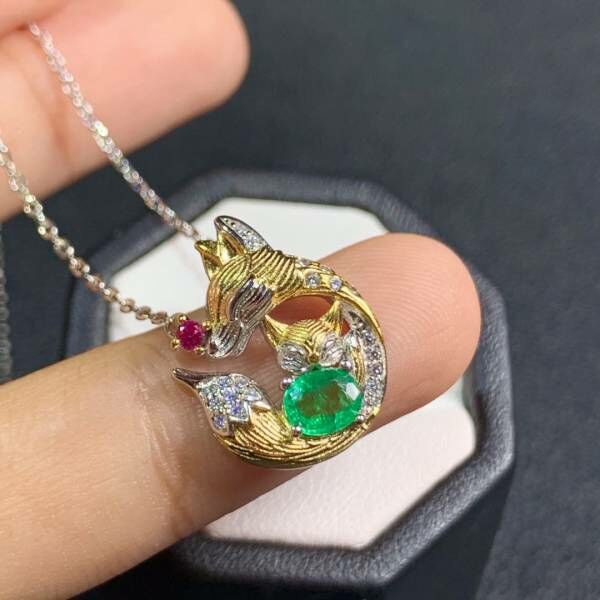 (11.22A)哥倫比亞祖母綠 吊墜