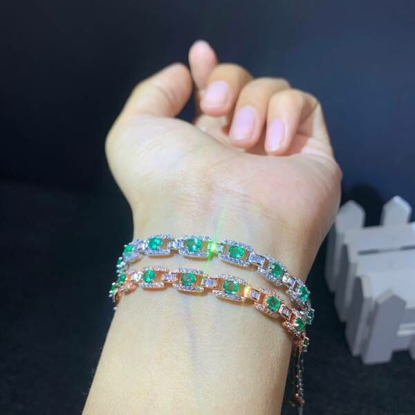 (11.22A)純天然祖母綠 手鍊