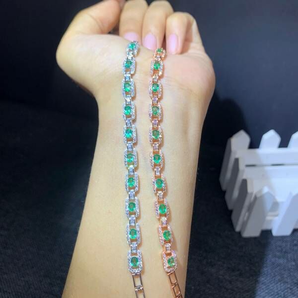 (11.22A)純天然祖母綠 手鍊