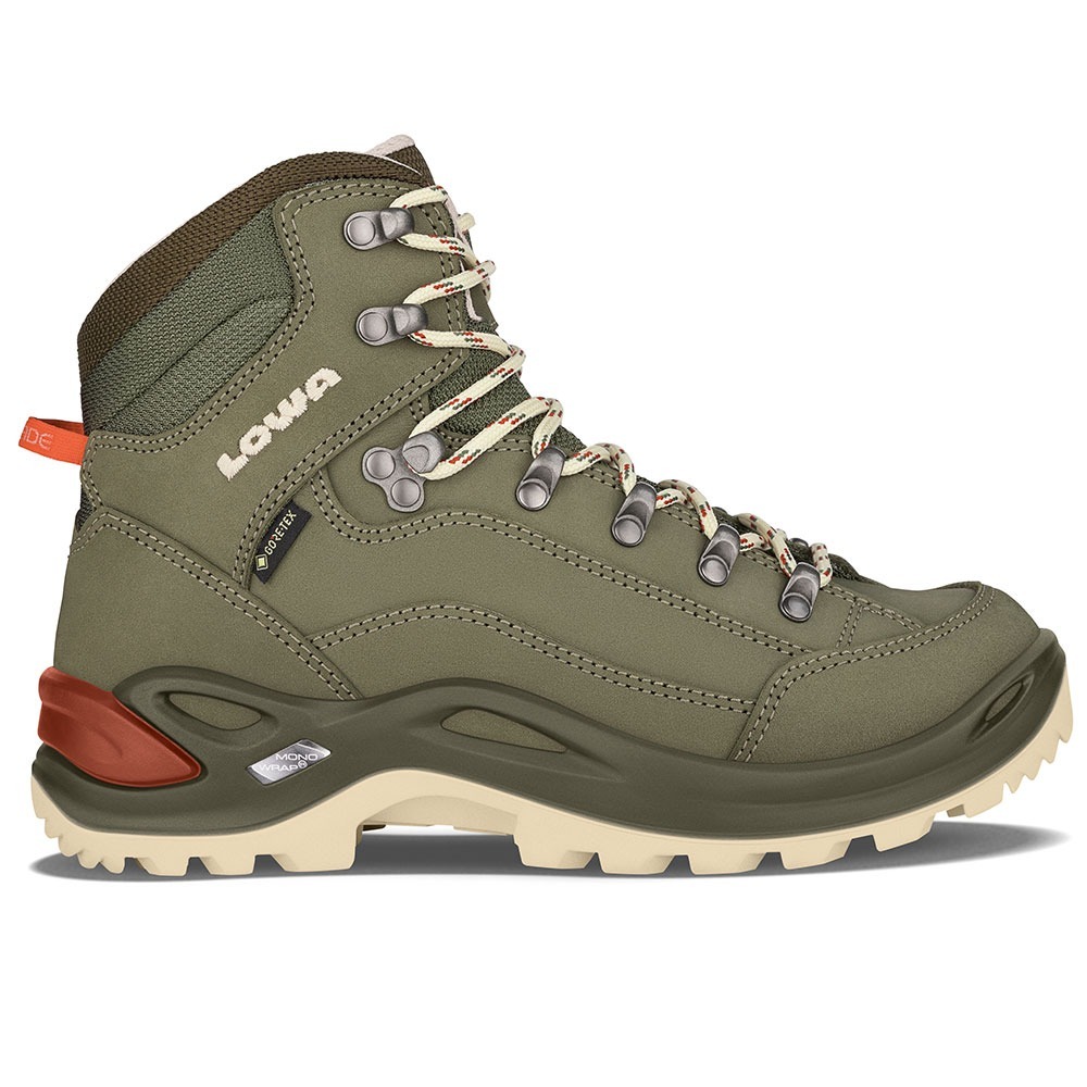 LOWA RENEGADE GORE-TEX® 女 中筒多功能健行鞋  灰綠/柑橙
