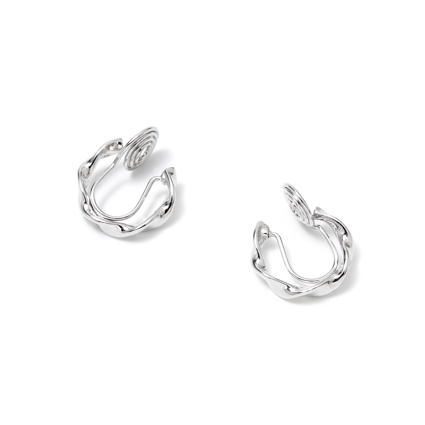 純銀,圈圈耳夾,平價飾品