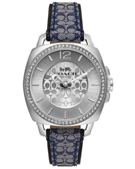 [S] COACH 14503149 BOYFRIEND SIGNATURE WOMEN'S WATCH,BLUE/SILVER, 885997285315 (SCO590)