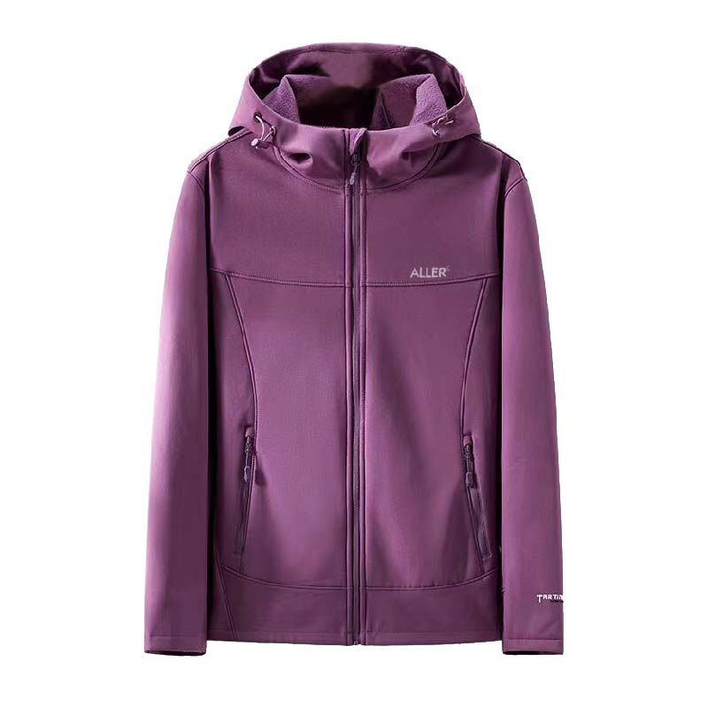 ALLER 全方位刷毛軟殼連帽外套 女款 (3色) 防潑透氣/防風保暖/登山健行/休閒旅遊 04CKN21E88