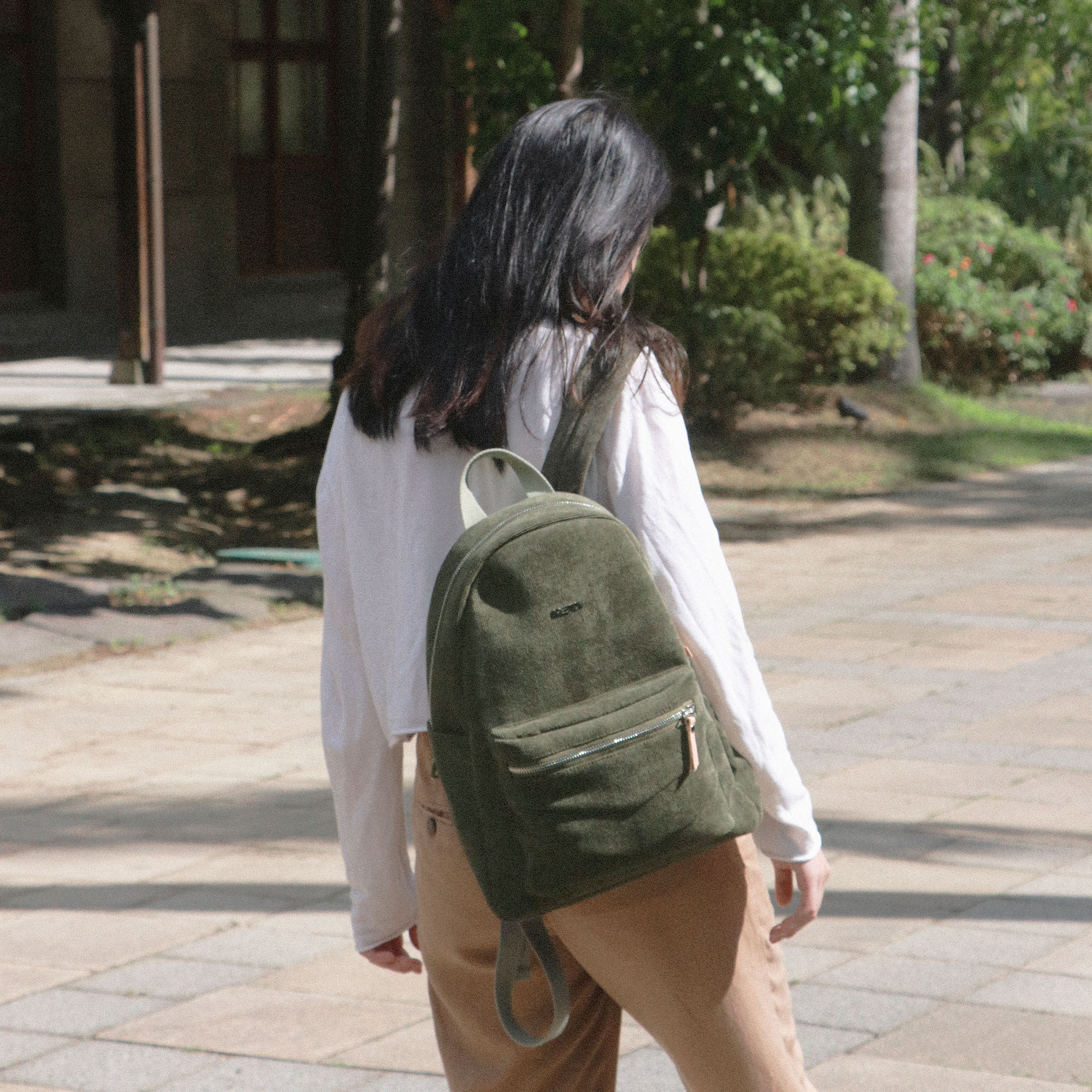 1970復古燈芯絨後背包 (6色) ｜NETTA