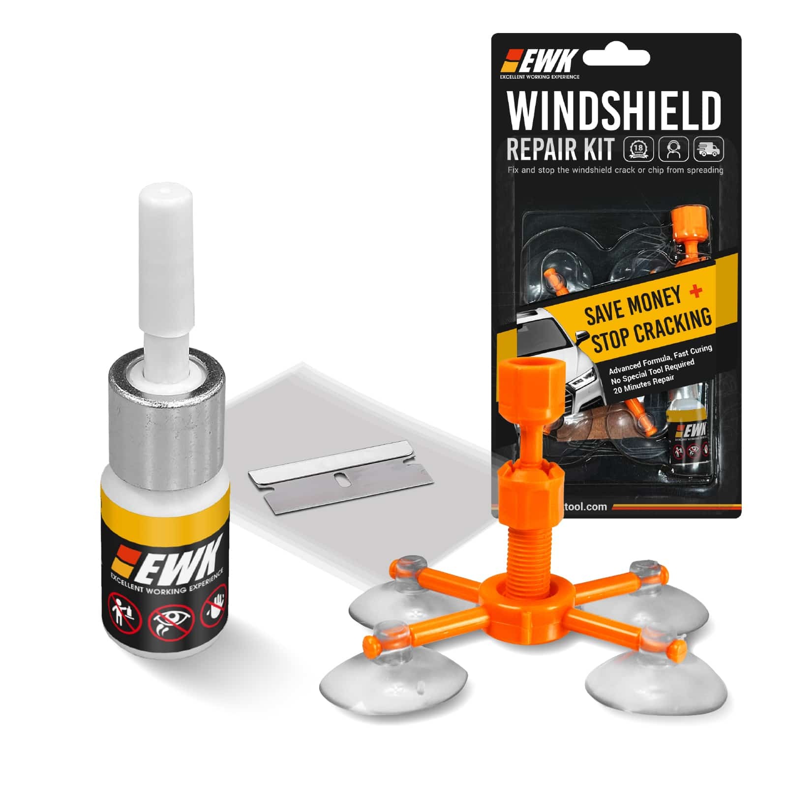 Car Windshield Chip Crack Filler Repair Kit