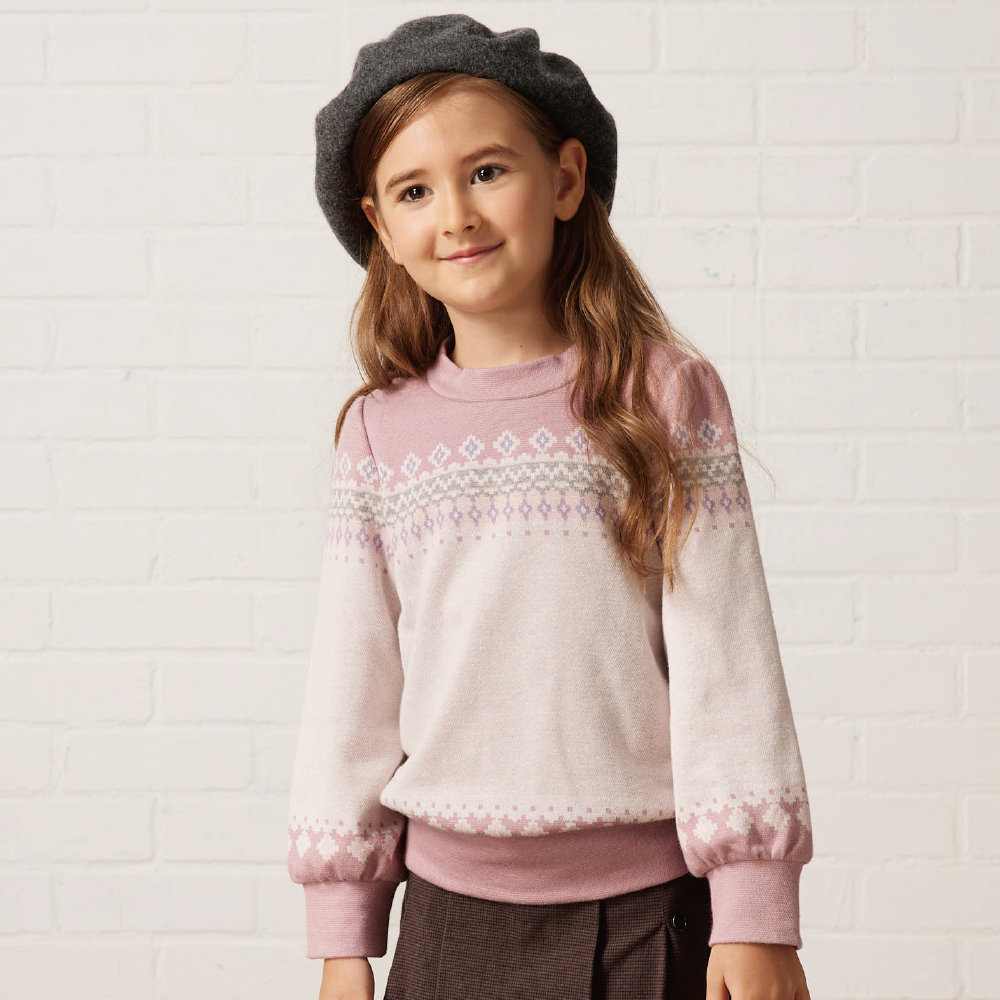 PIPPY氣質純棉緹花長袖上衣 肉桂