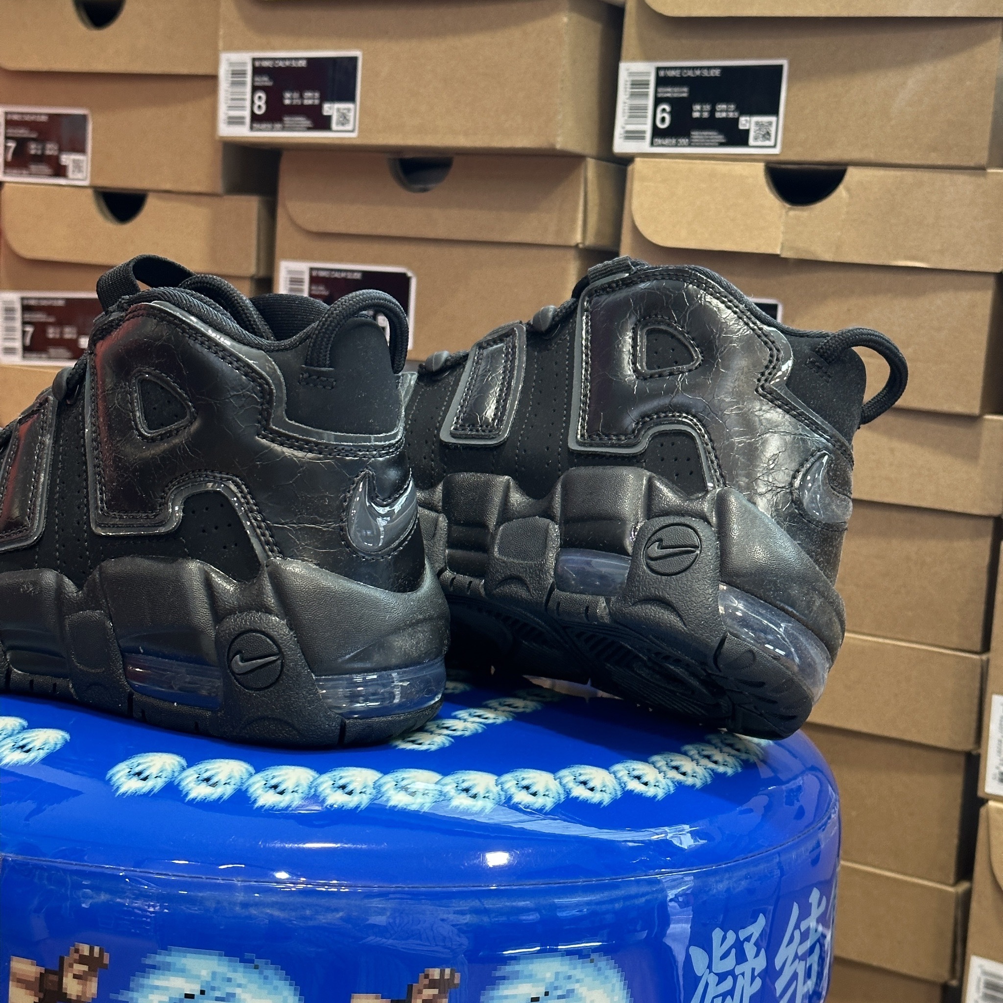 Triple hot sale black uptempo