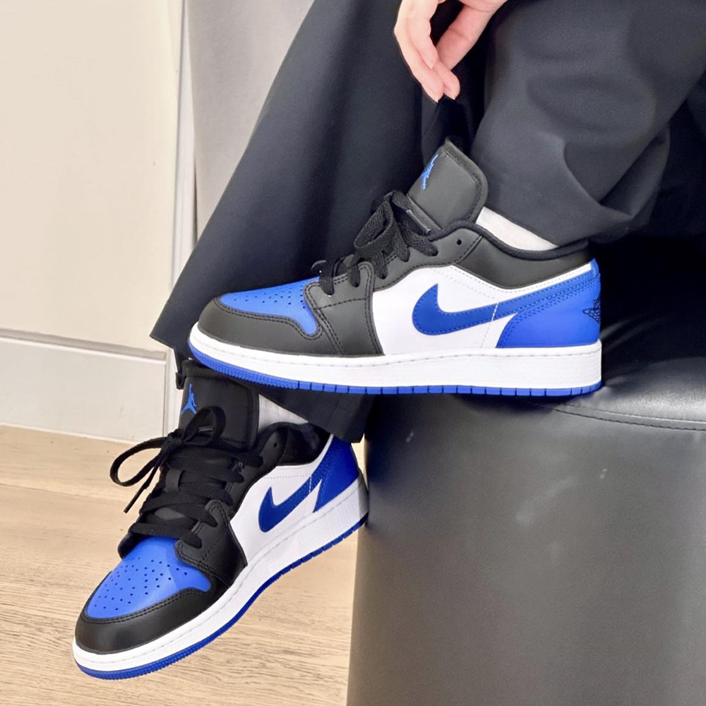 Air Jordan 1 Low Bred Toe 皇家黑藍 白腳趾 553558-140