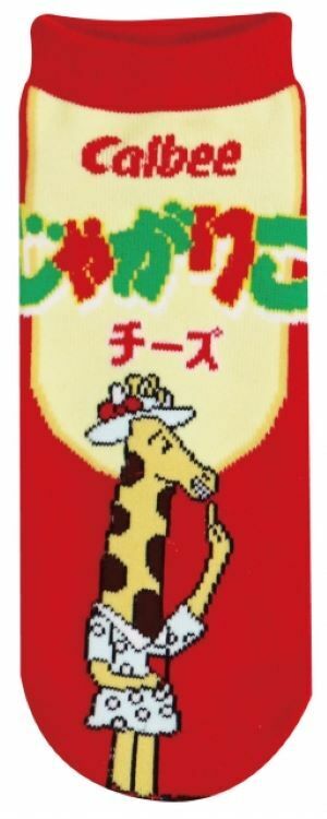Calbee卡樂B-成人襪-紅色-(22-24cm)