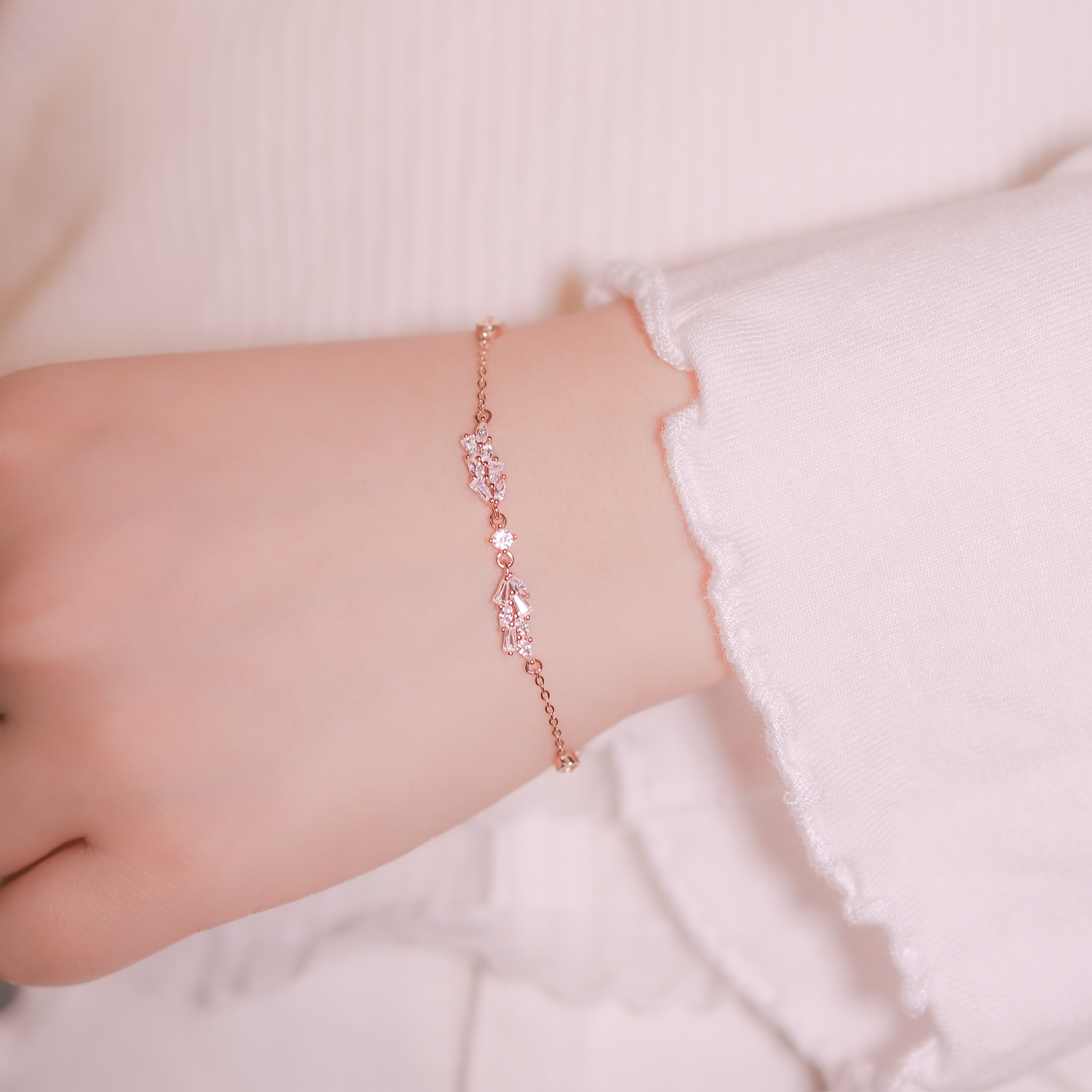 | 925 Silver・Rose Gold | Warm Feather Bracelet | BR0969 |