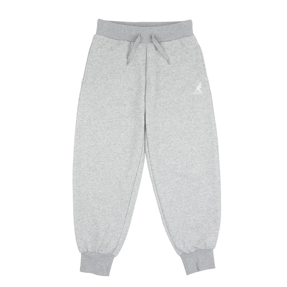 KANGOL 長褲 淺灰/黑色 鬆緊 縮口 棉褲 女 63521505-