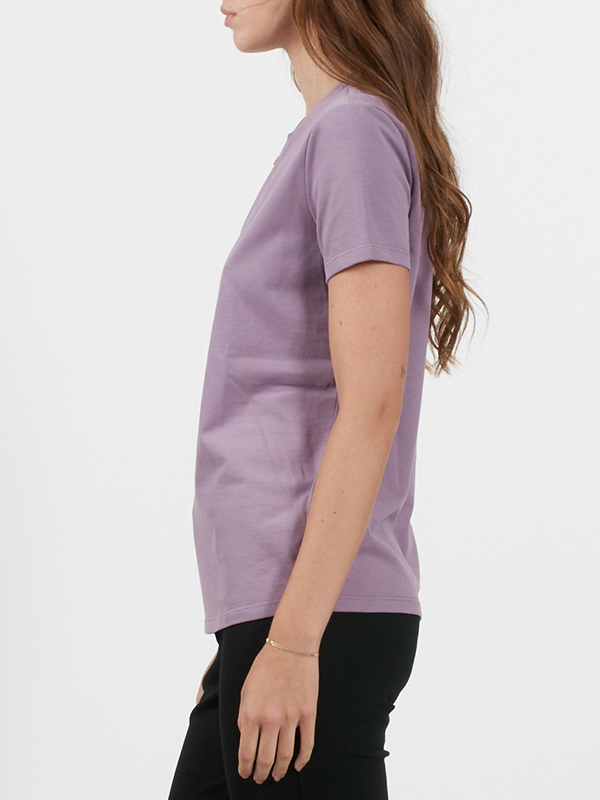 領口金鍊短袖T(紫)