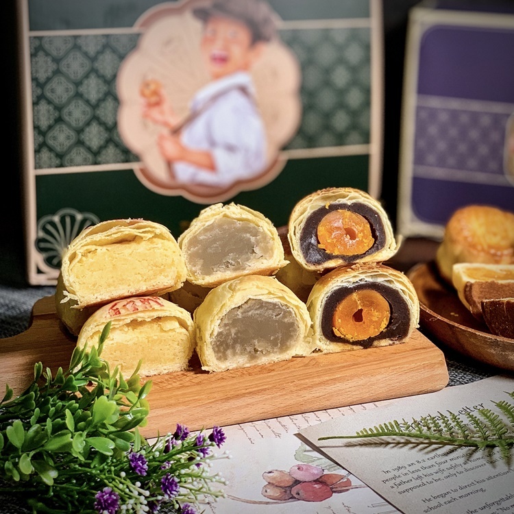 ★小男孩禮盒A★【芋頭酥3入+烏豆沙蛋黃酥3入+綠豆椪3入】