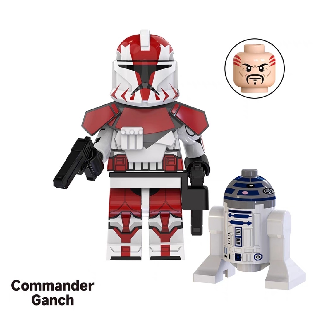 Commander Ganch Star Wars Custom Minifigures Minifigs Fit Lego TV8056