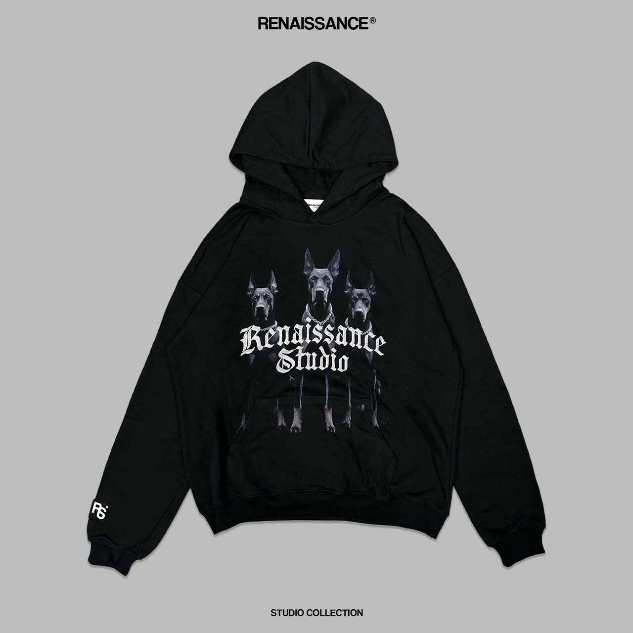RENAISSANCE 杜賓犬Logo帽T ‘’ Three Doberman Hoodie‘’