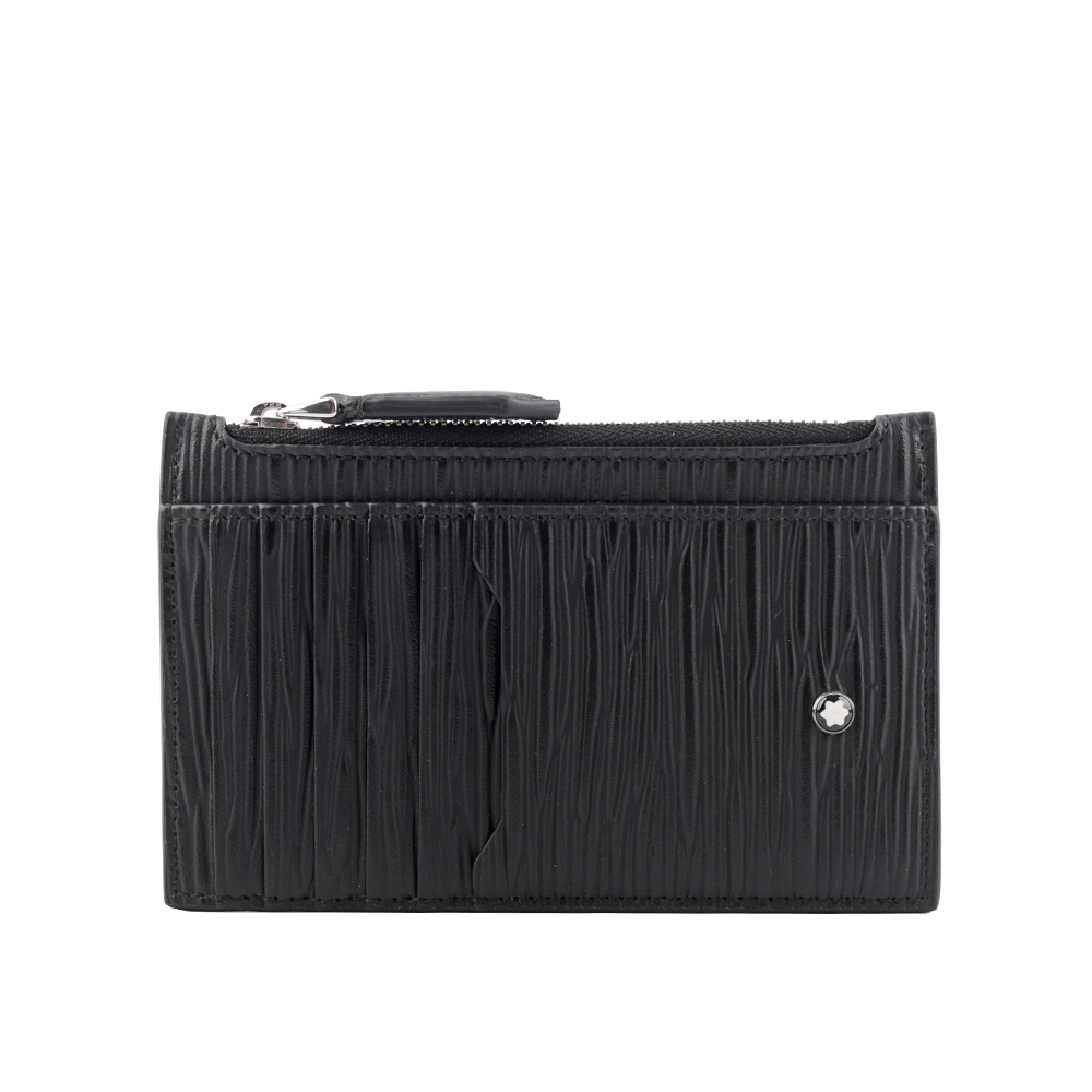 【MONTBLANC 萬寶龍】Meisterstuck 4810 大班系列牛皮8卡式拉鍊卡夾