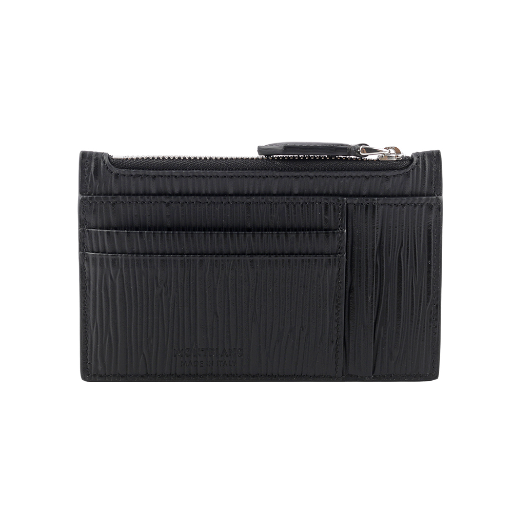 【MONTBLANC 萬寶龍】Meisterstuck 4810 大班系列牛皮8卡式拉鍊卡夾(黑色) 130931
