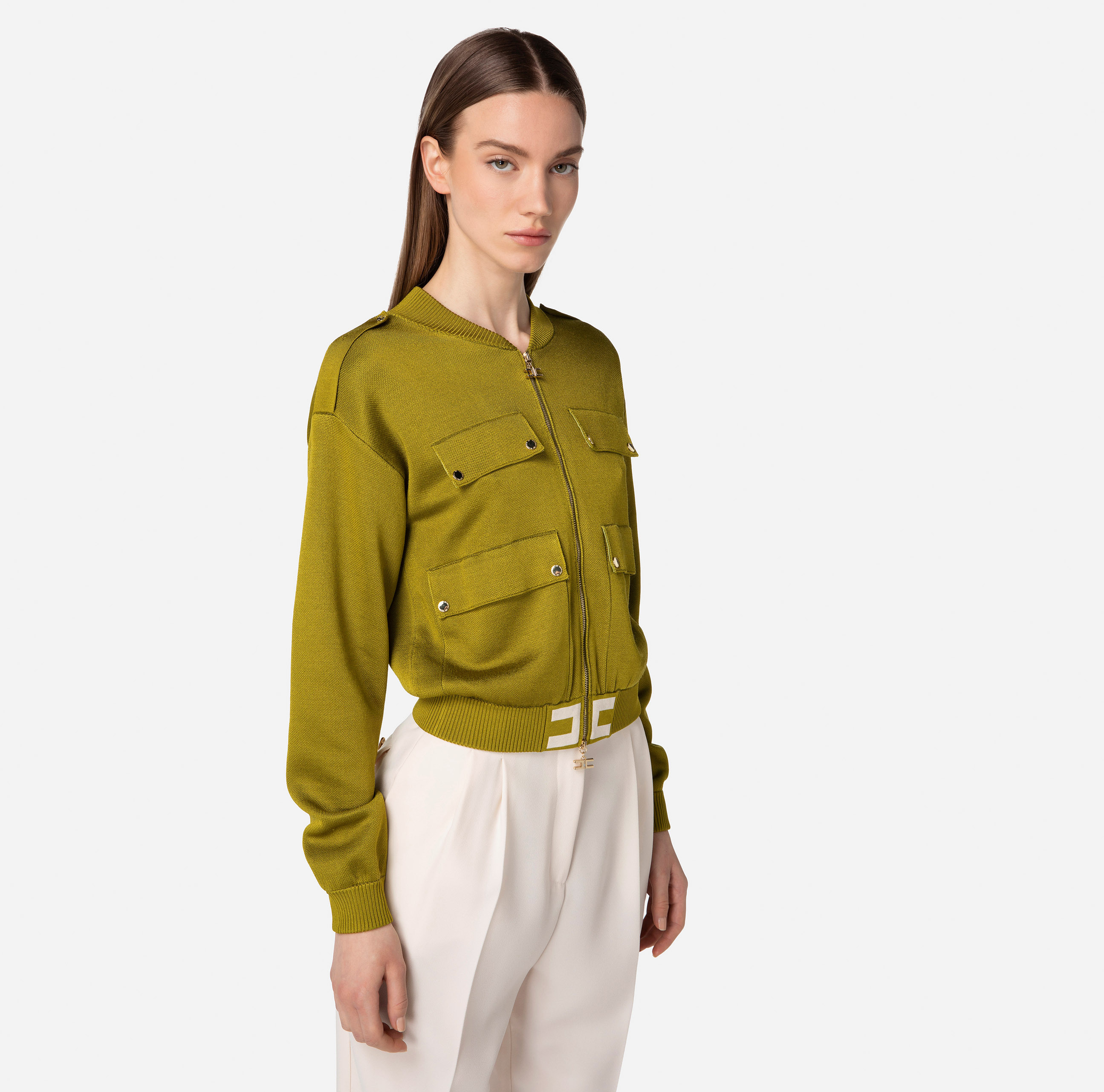 ‍Elisabetta Franchi口袋運動外套