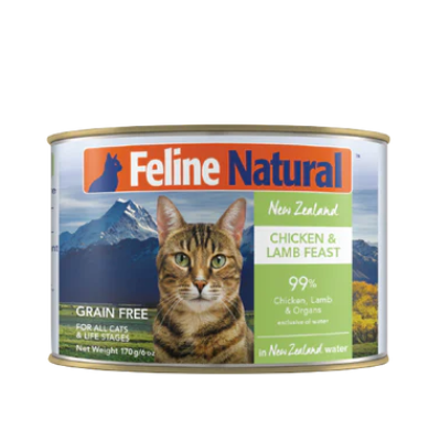 F9 Natural 貓罐頭系列 雞肉羊肉盛宴配方．85g/170g