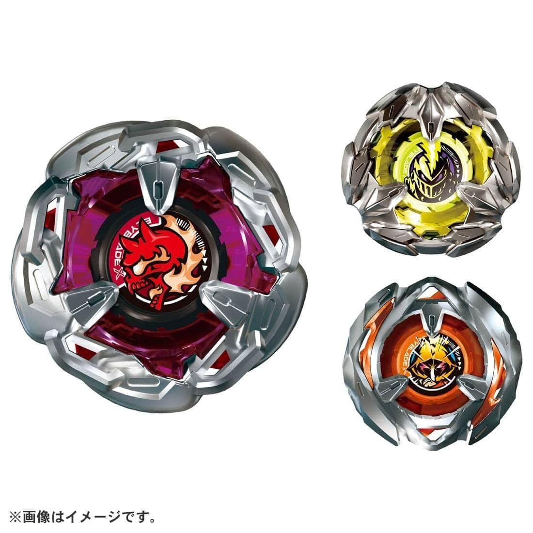Takara Tomy BeybladeX Set BX-21 Battle Deck Set B (煉獄魔鐮 進化版 5-60HT, 騎士長槍 3-60LF, 巫師弩箭 4-80N)