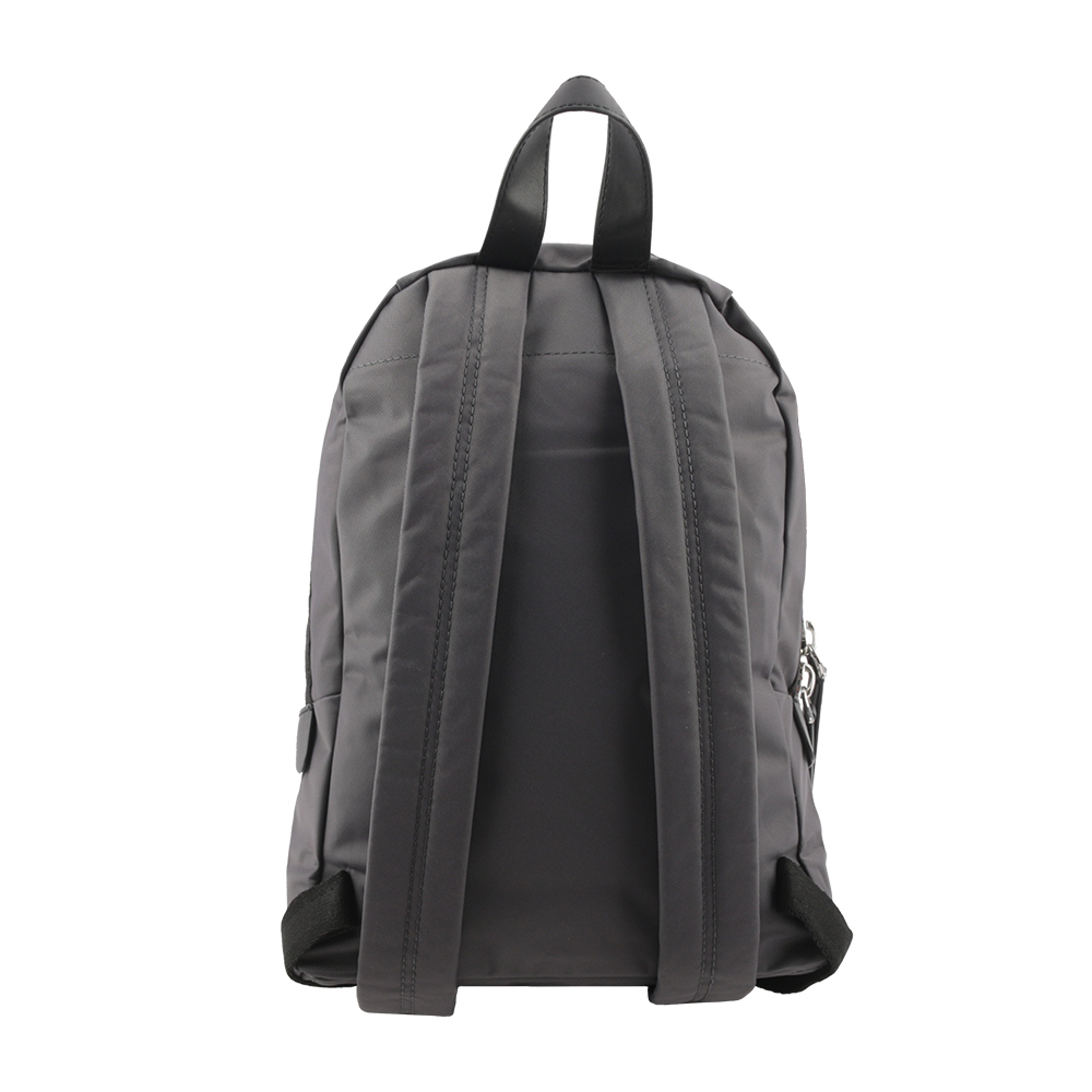 【MARC JACOBS】The Biker 尼龍帆布三層拉鍊中款後背包(影灰色) 2F3HBP029H02 061