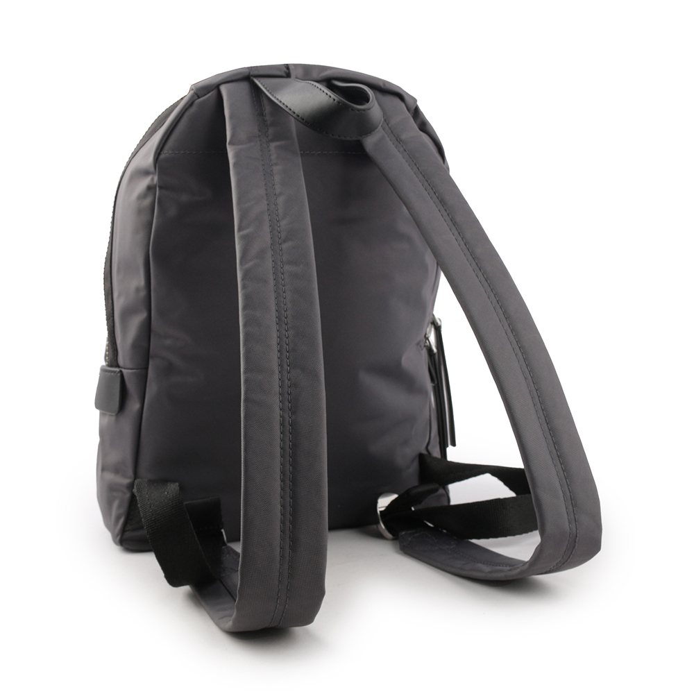 【MARC JACOBS】The Biker 尼龍帆布三層拉鍊中款後背包(影灰色) 2F3HBP029H02 061
