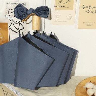 《3192》簡約莫蘭迪色晴雨兩用手動摺疊傘