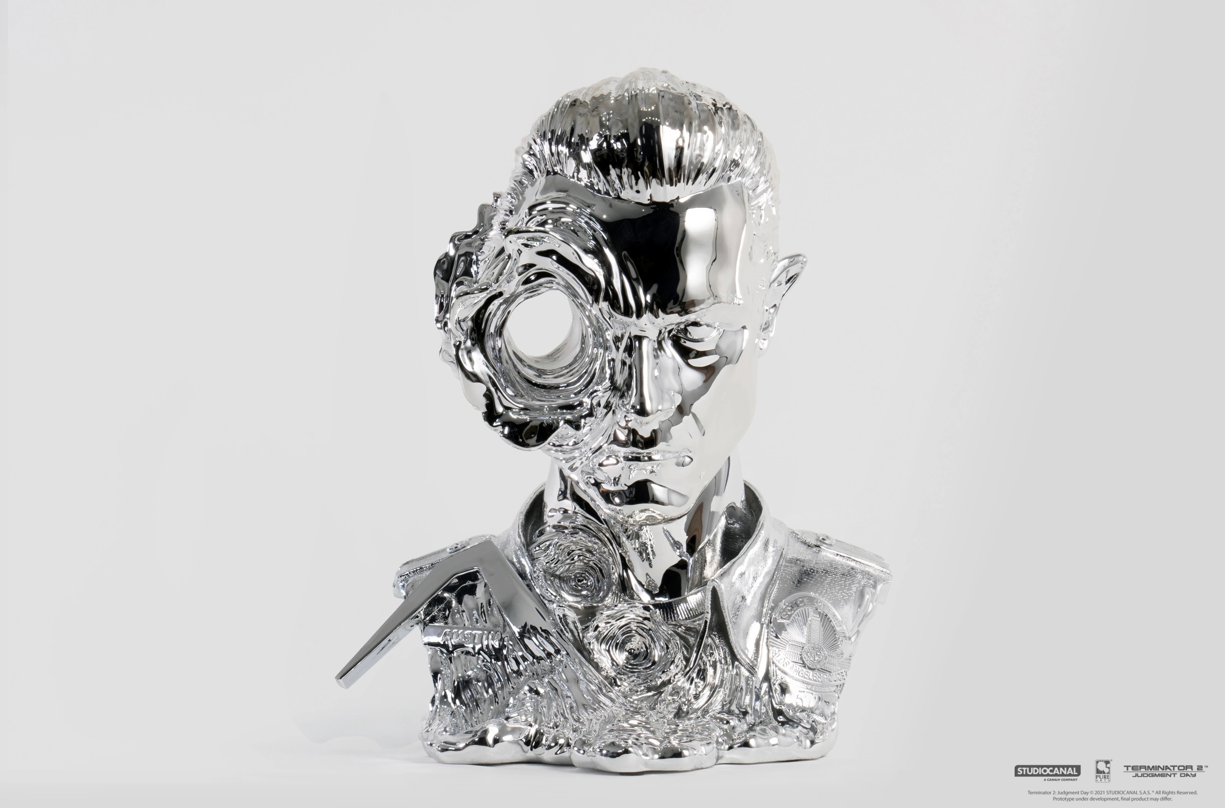 PureArts : 1/1 T-1000 Art Mask  - Liquid Metal (Regular)