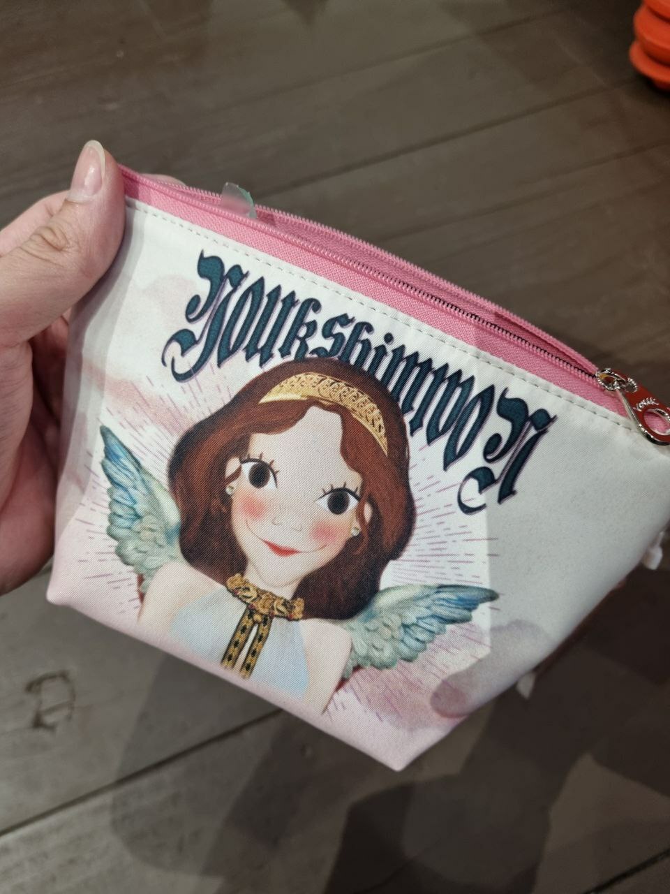 [S] YSW H0XAC09PKLNM ANGEL LUMA TRIANGULAR POUCH,WHITE/PINK, 8809190123566 (SYW163)