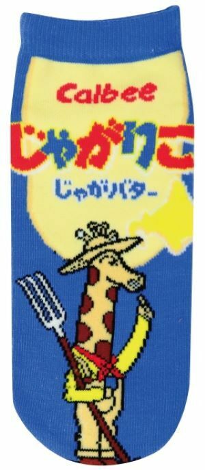 Calbee卡樂B-成人襪-藍色-(22-24cm)