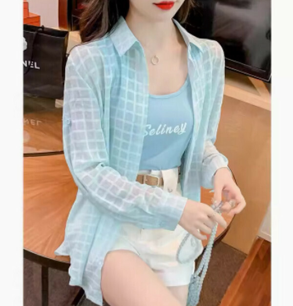 Three-piece sun protection shirt and suspenders set