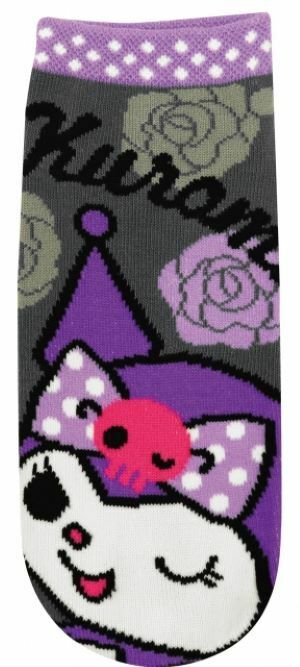 Sanrio-成人襪-(Kuromi 玫瑰)-(22-24cm)