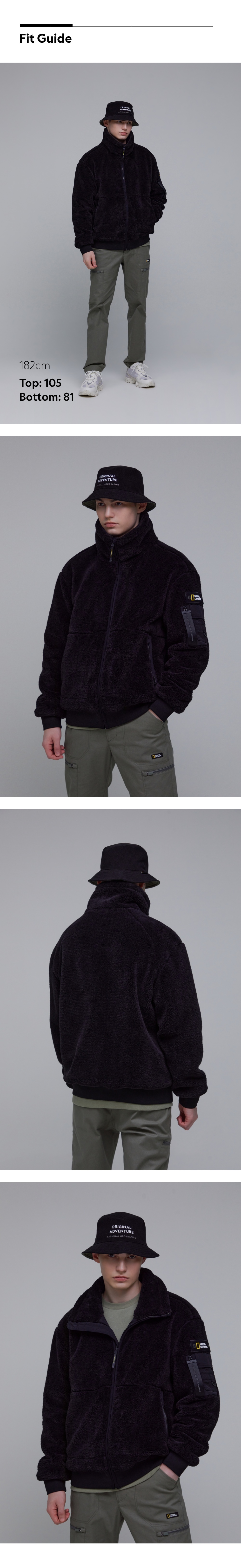 Unisex High Neck High Loft Blouson Full Zip Jacket -