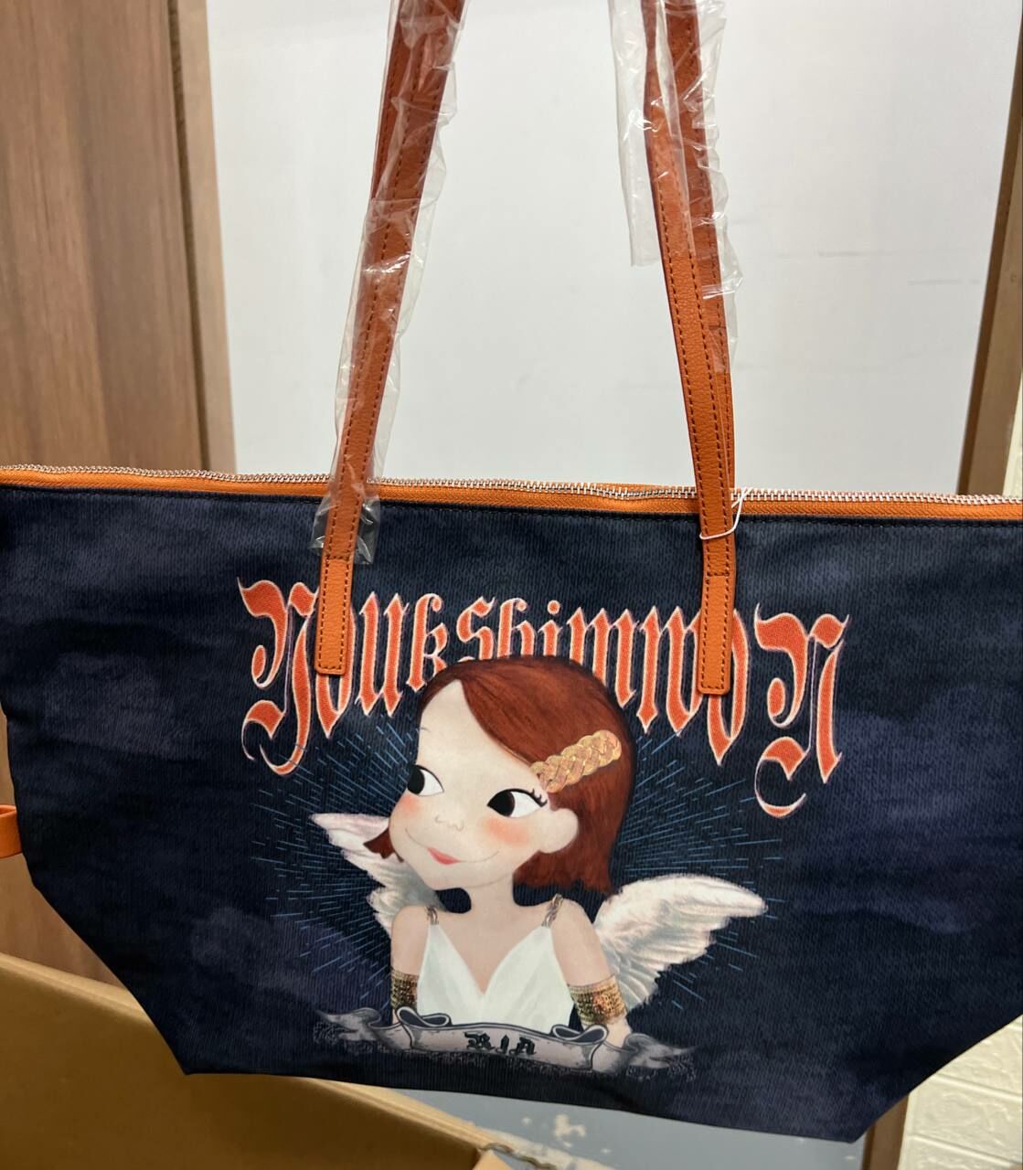[S] YSW ART PRINT TOTE BAG,NAVY, 8809190123597 (SYW175)