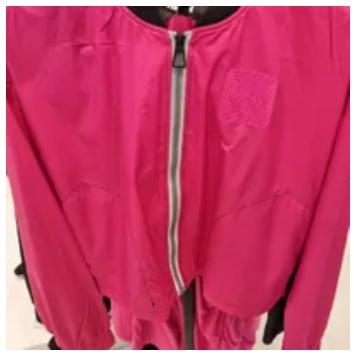 [S] DKNY MINI RIP-STOP JACKET WITH JERSEY LINING,PINK GLO, B3360508-7PG (SD687)